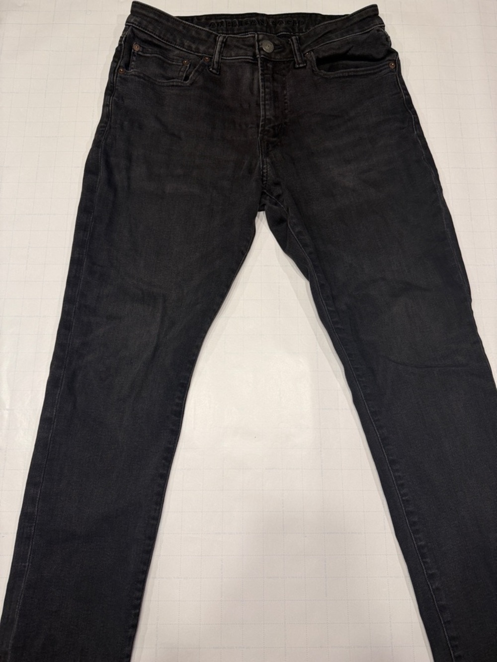 American Eagle Outfitters Slim Straight Next Level Flex Jeans in Black